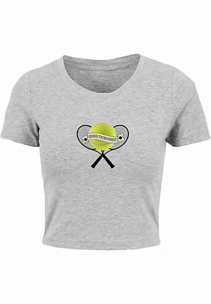 Merchcode T-Shirt Merchcode Damen Ladies Tennis Tournament Cropped Tee (1-t günstig online kaufen