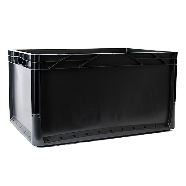 Eurobox-System Box Vollwand 60 cm x 40 cm x 32 cm Schwarz günstig online kaufen