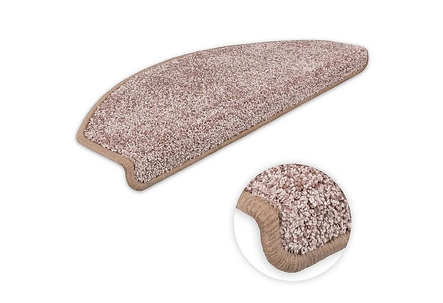 Metzker® Stufenmatte Stufenmatten Ventura Halbrund Alt-Rosa 18 Stück, halbr günstig online kaufen