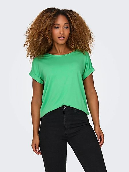 ONLY T-Shirt "ONLMOSTER – Kurzarmshirt mit Aufschlag und klassischem Look", günstig online kaufen