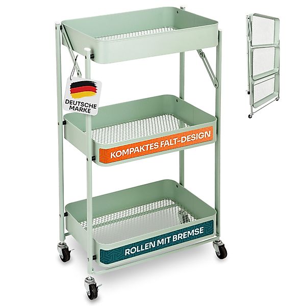 Gardissimo Beistellwagen klappbar mit 4 Rollen günstig online kaufen