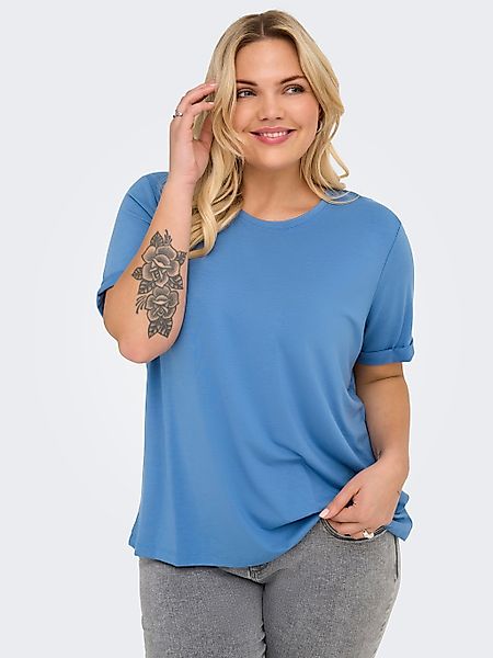 ONLY CARMAKOMA Kurzarmshirt "CARMOSTER S/S FOLD UP TOP JRS NOOS" günstig online kaufen