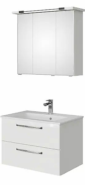 Saphir Badmöbel-Set »Trentino 2-tlg. Mineralmarmor-Waschtisch,Spiegelschran günstig online kaufen