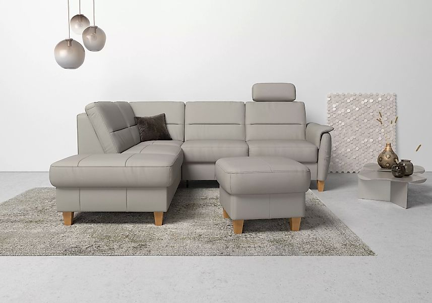 Home affaire Ecksofa "Palmera L-Form", Federkern, wahlweise mit Bettfunktio günstig online kaufen