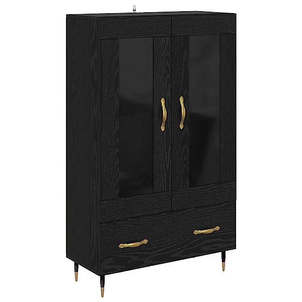 vidaXL Highboard Schwarz Eichen-Optik 69,5 x 31 x 115 cm Holzwerkstoff 8825 günstig online kaufen