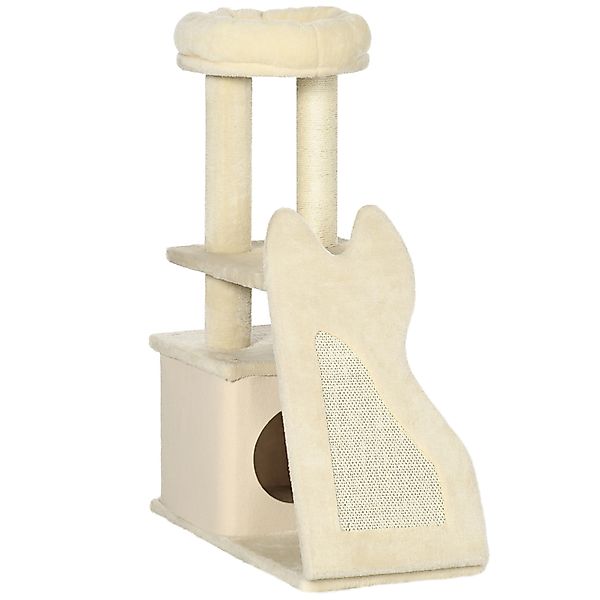 PawHut Kratzbaum für erwachsene Katzen und Kätzchen mit Kratzmatte und Sisa günstig online kaufen