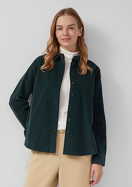 s.Oliver Langarmbluse Bluse Feincord-Bluse mit Hemdkragen günstig online kaufen