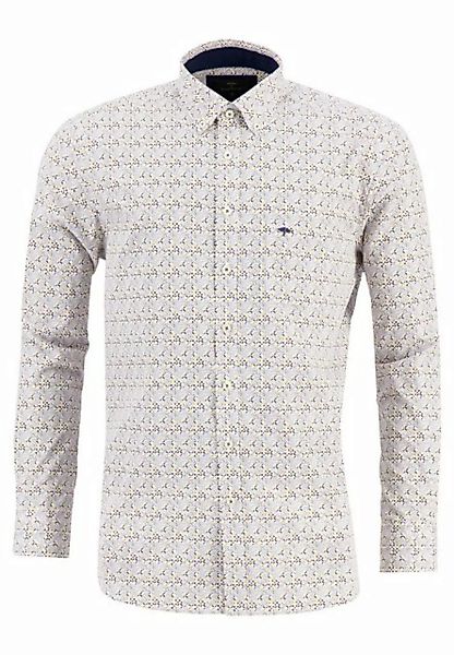 FYNCH-HATTON Langarmhemd Gemustertes Baumwollhemd günstig online kaufen