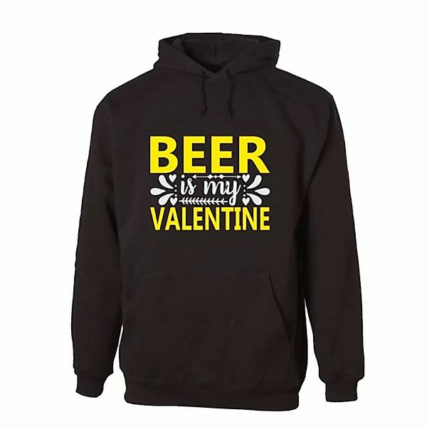 G-graphics Hoodie Beer is my Valentine mit trendigem Frontprint, Aufdruck a günstig online kaufen