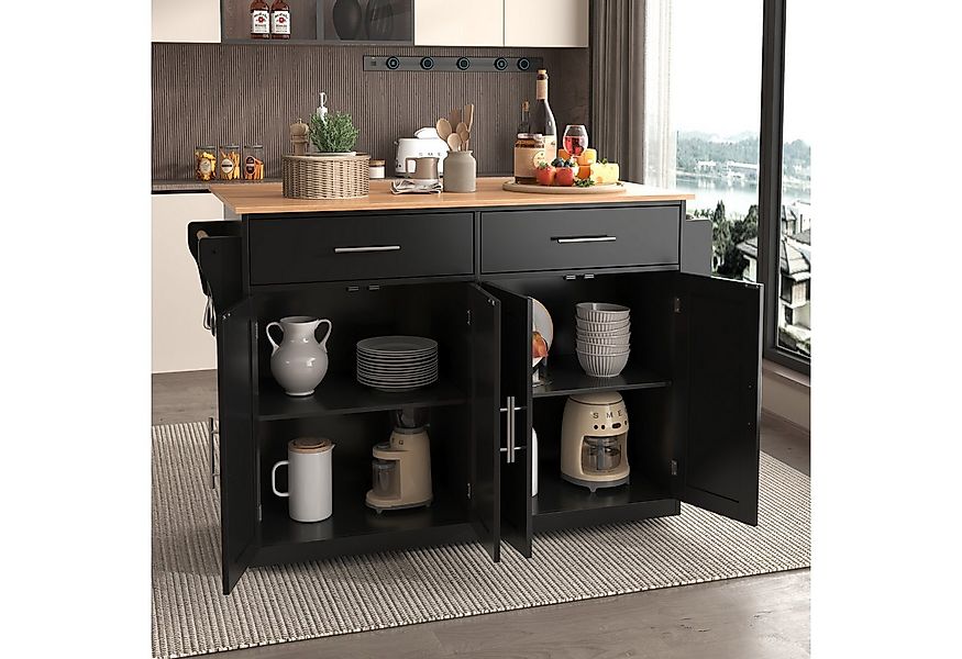 Flieks Küchenwagen mit Rollen und austauschbaren Massivholzbeinen, (1 St), günstig online kaufen