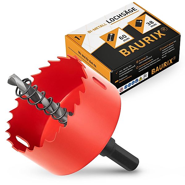 BAURIX Lochsäge Bi-Metall verschiedene Größen, Ø günstig online kaufen