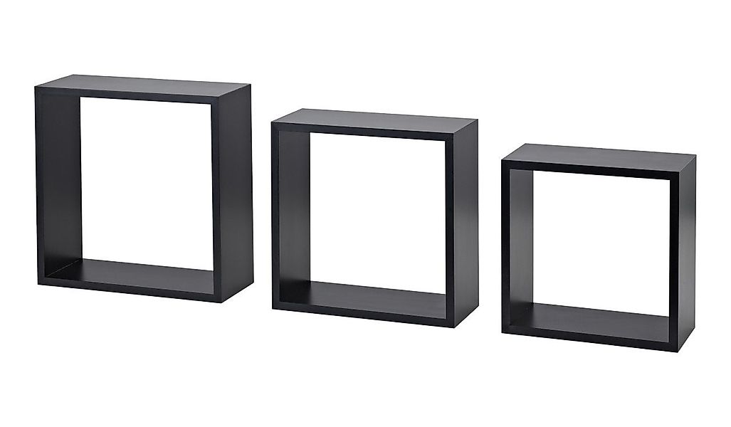 Dolle Wandregal Dolle Würfelregal Frame 30 x 30 cm schwarz 3er-Set günstig online kaufen
