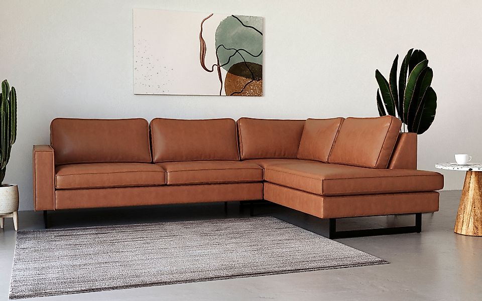 Places of Style Ecksofa »Pinto, 290 cm, Ottomane links / rechts«, Cord, Fei günstig online kaufen