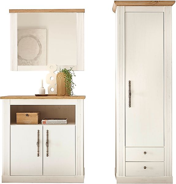 Home affaire Garderoben-Set »WESTMINSTER TOPSELLER!«, (3 St., Kommode, Spie günstig online kaufen
