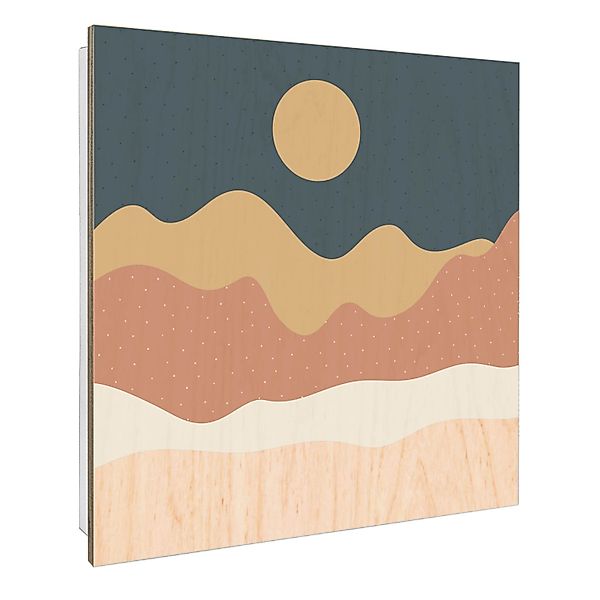 Banjado Schlüsselkasten mit Holzfront 30x30cm Weiß Scharnier Links 50 Haken günstig online kaufen