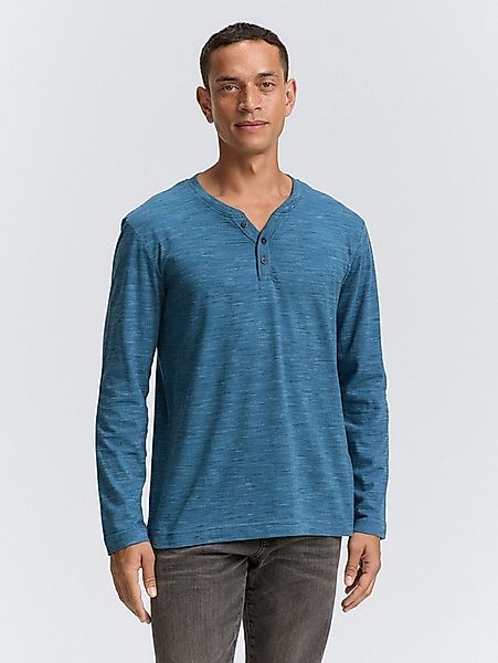 TOM TAILOR Langarmshirt T-Shirt Serafino Langarmshirt günstig online kaufen