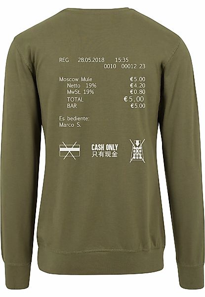 MisterTee Rundhalspullover "MisterTee Herren Cash Only Crewneck", (1 tlg.) günstig online kaufen
