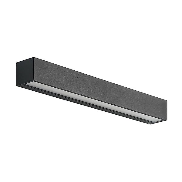 Arcchio LED Wandleuchte Außen Lengo 9616256 Modern in Schwarz aus Aluminium günstig online kaufen