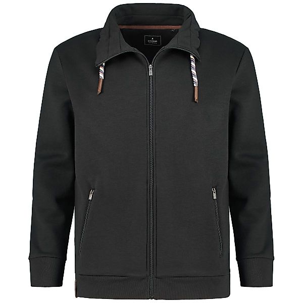 RAGMAN Sweatjacke aus Baumwollmischung Farbe schwarz Größe: 6XL günstig online kaufen