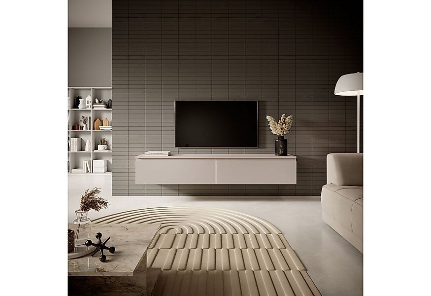 Selsey TV-Schrank SENEY Hängend, 2-türig, matte Oberfläche in Greige günstig online kaufen