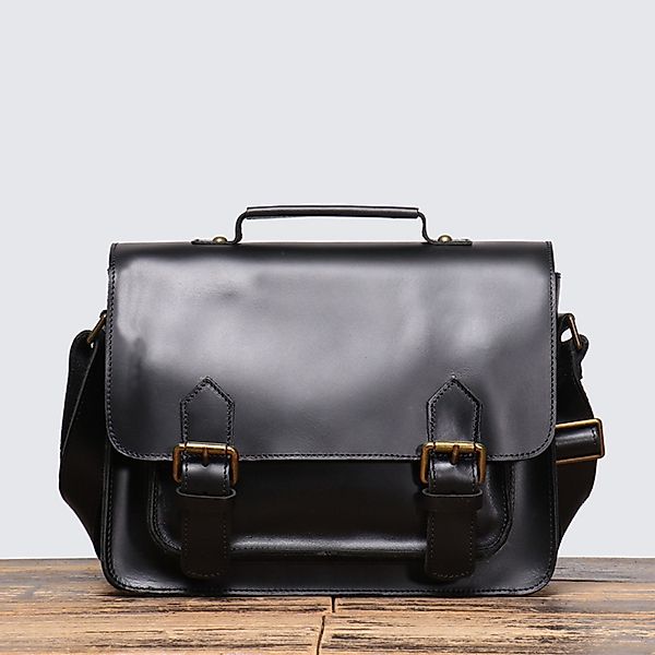 YUBRO-STUDIO Aktentasche Herren Leder Vintage Messenger günstig online kaufen