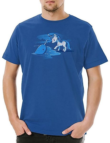 Urban Backwoods Print-Shirt Unicorn Unihorn Herren T-Shirt Einhorn Regenbog günstig online kaufen
