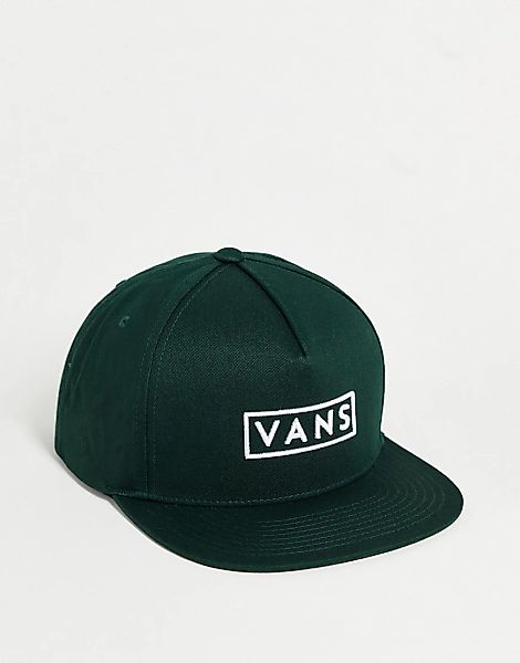 Vans – Easy Box – Snapback-Kappe in Dunkelgrün günstig online kaufen