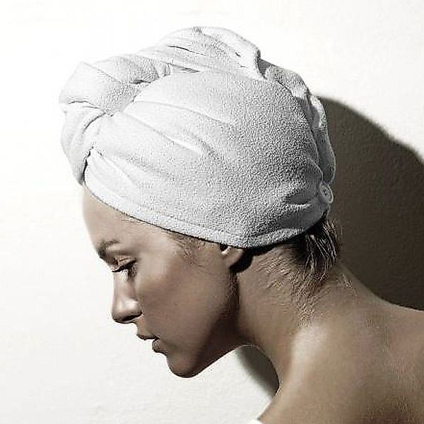 Macosa Home Turban-Handtuch Haarturban Mikrofaser Grau günstig online kaufen
