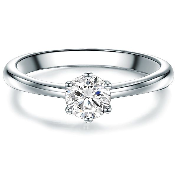 Trilani Silberring Verlobungsring aus 925 Sterling günstig online kaufen