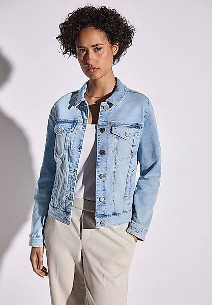 STREET ONE Jeansjacke im Bleached-Look und günstig online kaufen