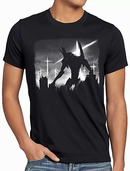 style3 T-Shirt Evangelion Cityscape neon genesis günstig online kaufen