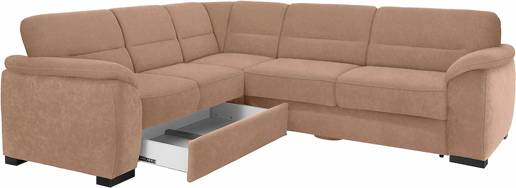 sit&more Ecksofa "Montego L-Form, B: 256cm" wahlweise mit Bettfunktion und günstig online kaufen