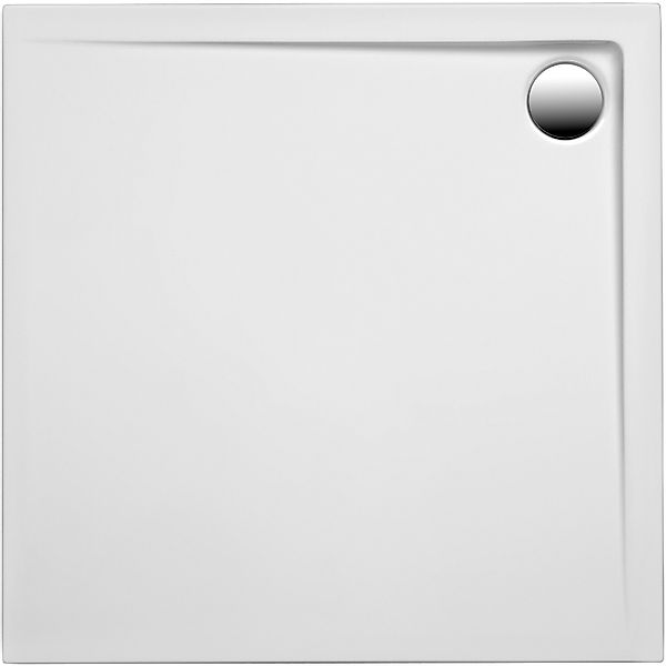 Ottofond Duschwanne Extraflach Maui Quadrat 90 cm x 90 cm Weiß günstig online kaufen