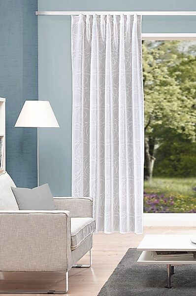 HOME WOHNIDEEN Gardine »DITOS« Multifunktionsband 1 Stk. tlg. Kombibandscha günstig online kaufen