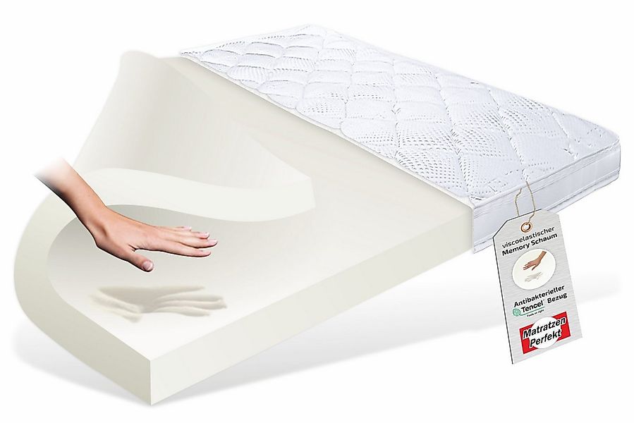Matratzen Perfekt, Topper Viscotopper TOKIO, 12cm HOCH, mit sehr guter Körp günstig online kaufen