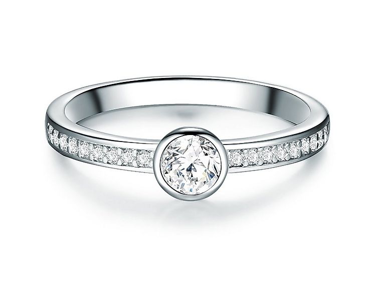 Trilani Silberring silber, mit Zirkonia im Brillant-Look günstig online kaufen