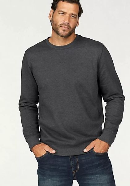 Man's World Sweatshirt Langarm, Basic-Stil, unifarben, Rundhalsausschnitt günstig online kaufen