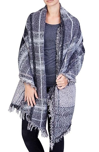 LOREZA Schal XXL Damen Karo Deckenschal 230cm x 70cm Winterschal günstig online kaufen