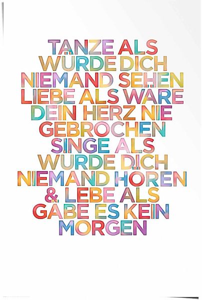 Reinders Poster "Tanze...", (1 St.) günstig online kaufen