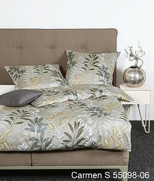 Janine Interlock-Jersey Bettwäsche CARMEN S 55098 salbeigrün Größe:  135x20 günstig online kaufen