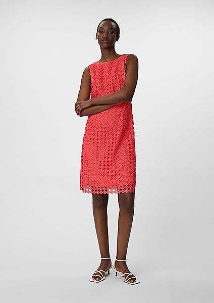 Comma Minikleid Tailliertes Spitzenkleid mit blickdichtem günstig online kaufen