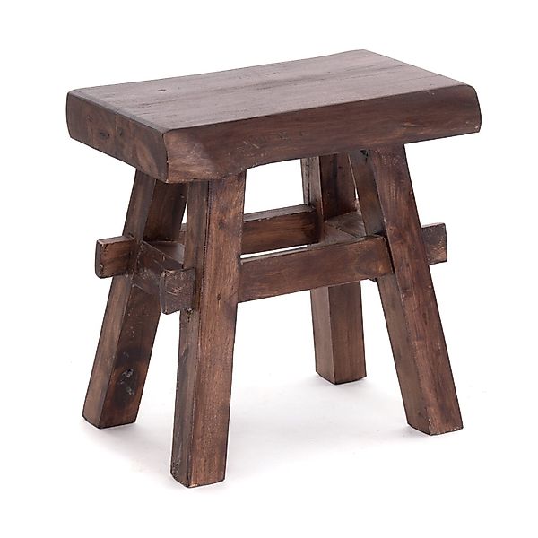 DESIGN DELIGHTS Hocker HOLZ HOCKER "VINTAGE 40", Hartholz, 43x45cm(HxB), Si günstig online kaufen