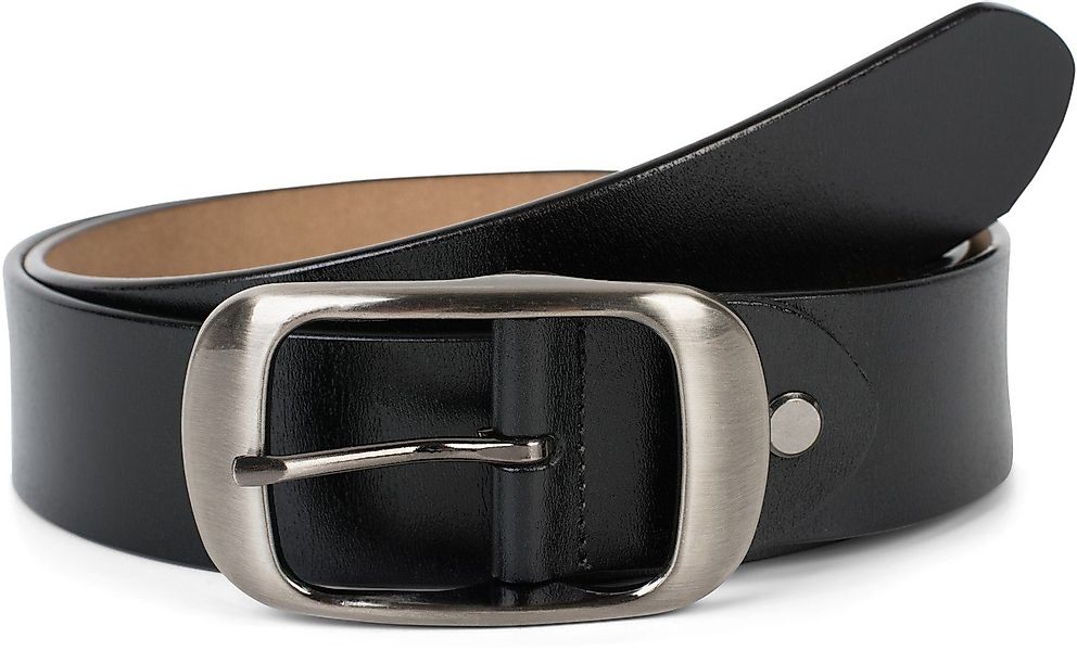 styleBREAKER Ledergürtel Unisex Leder Gürtel Unifarben günstig online kaufen