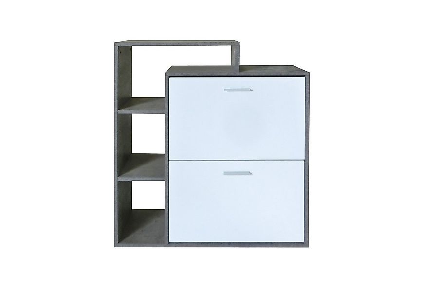 HTI-Living Schuhschrank Schuhschrank Lisa Beton-Weiß (Stück, 1-St., 1 Schuh günstig online kaufen