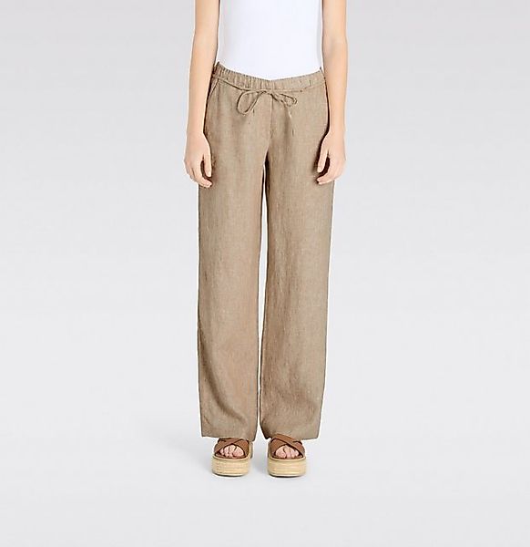 MAC Leinenhose "CHIARA BELT", Wide Fit, mit geradem, weitem Bein günstig online kaufen