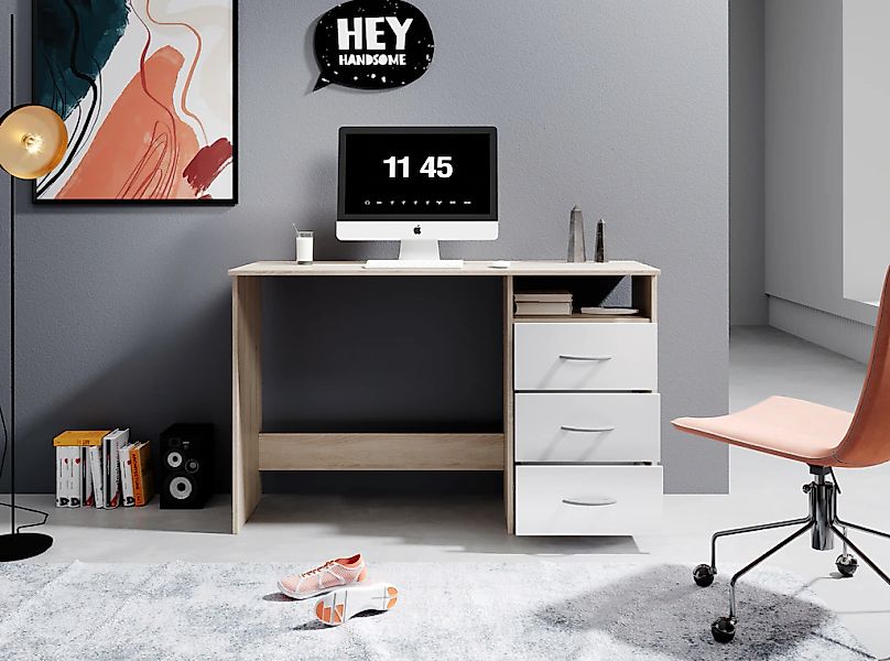 BEGA OFFICE Schreibtisch "Adria, Computertisch," Schubkästen rechts oder li günstig online kaufen