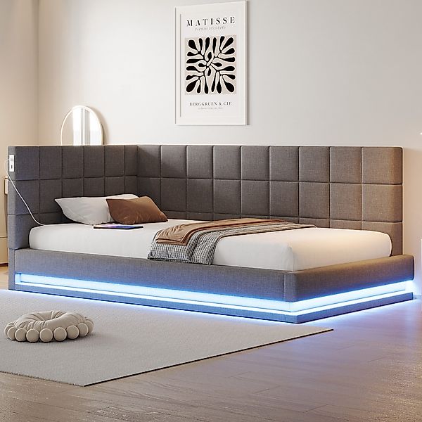HAUSS SPOLE Schlafsofa 90x200, mit LED günstig online kaufen