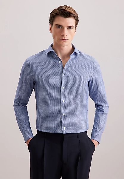 seidensticker Businesshemd "Schwarze Rose" Slim 1/1 Kentkragen Struktur günstig online kaufen