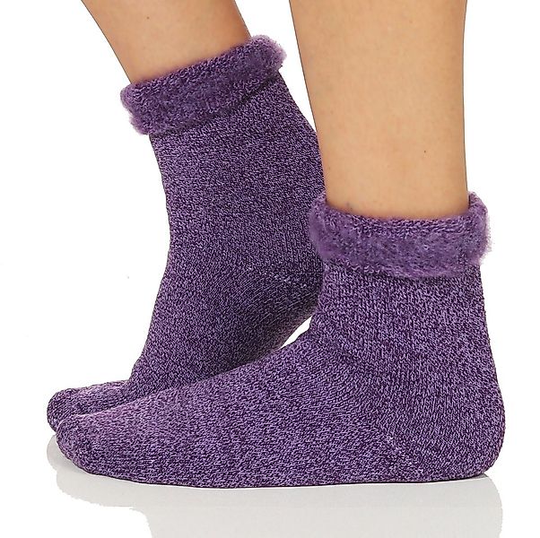 CLEO STYLE Thermosocken Thermo Socken 23 Lila 35-38 günstig online kaufen