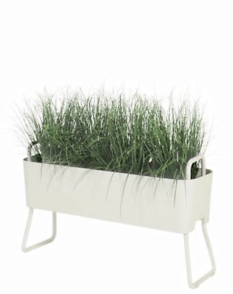 Blumenkasten Greens Mini metall weiß / Metall - L 100 cm x H 46 cm - Maiori günstig online kaufen